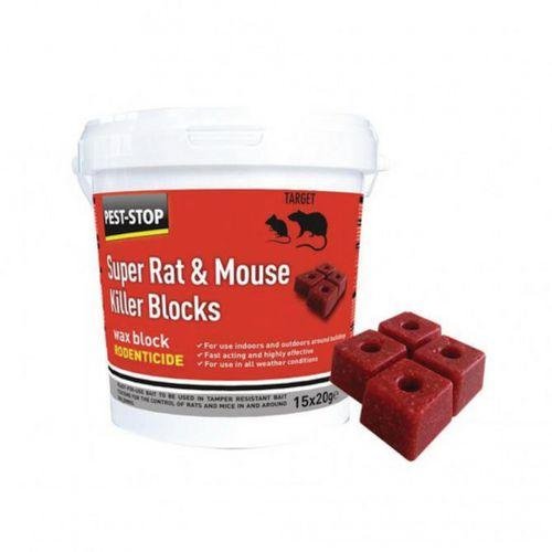 Rat and mouse killer wax blocks