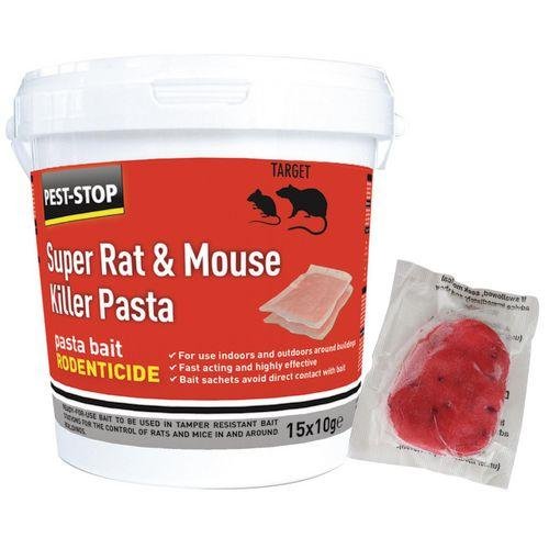 Rat and mouse killer pasta sachets