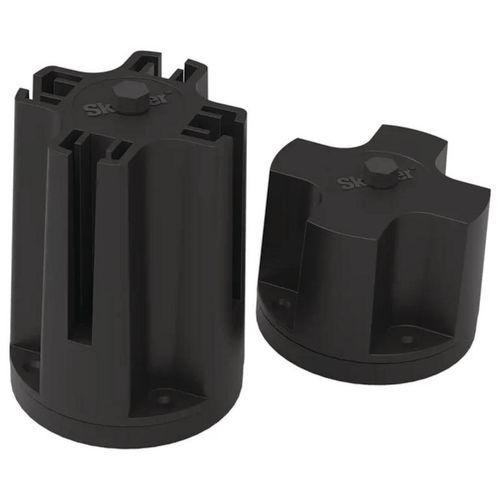 Bollard tape receiver and adapter (magnetic version)