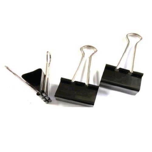 Premier grip 32mm foldback clips, black - pack of 10