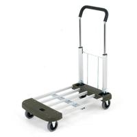 Slingsby Lightweight Extendable Folding Trolley With Smooth Running Wheels 150Kg Capacity L760 x W440 x H870mm (Extended) - 315167