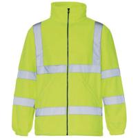 Hi vis micro fleece jacket