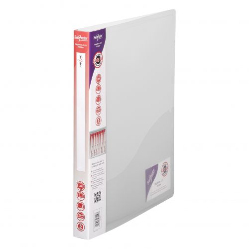 SK03120 Snopake 2 Ring Ring Binder 15mm A4 Clear (Pack of 10) 10119