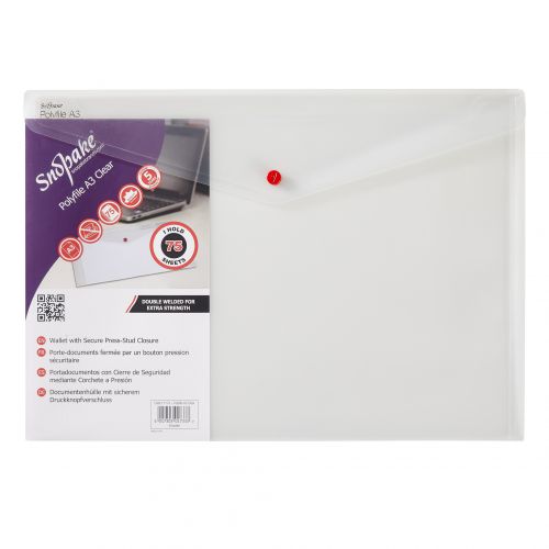 Snopake Polyfile Classic A3 Clear (Pack of 5) 11174