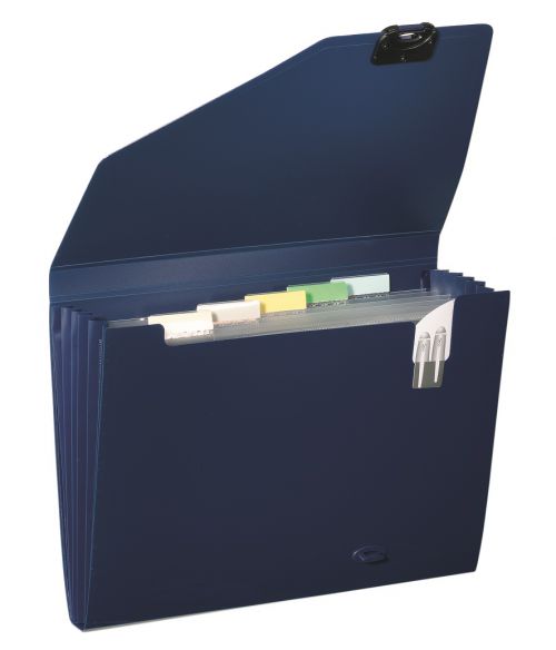 Snopake Organiser 6 Part A4 Dark Blue 11892