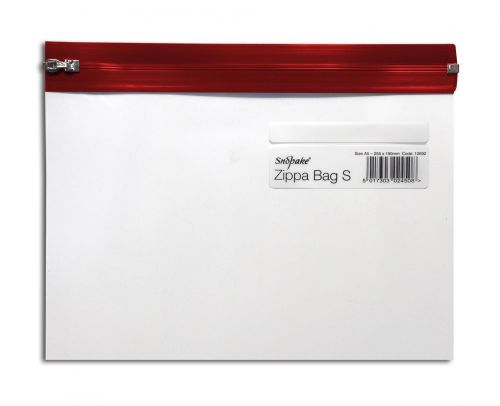 Snopake Zippa-Bag 'S' A5 Red (Pack 25) 12692
