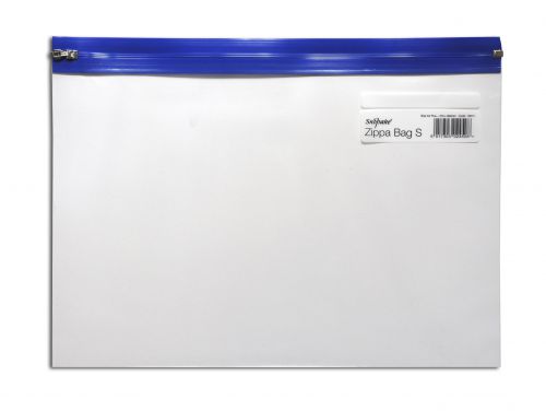 Snopake Zippa Bag S A4 Plus Blue Document Wallets PF9986