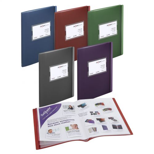 Snopake Fusion A4/A5 Flexible Display Book Assorted (Pack 5) 15640