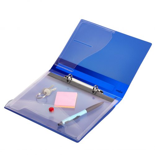Snopake Polyfile RingBinder Wallet A5 Clear (Pack 5) 15786