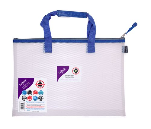 Snopake EVA Mesh High Capacity Project Zippa Bag A3 480x350mm Blue 15875 SK22236 Buy online at Office 5Star or contact us Tel 01594 810081 for assistance