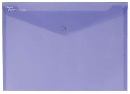 26172SN | ReBorn from 100% recycled, heavy-gauge and tough polypropylene, Snopake’s ReBorn Popper Wallets are the responsible and eco-friendly choice.