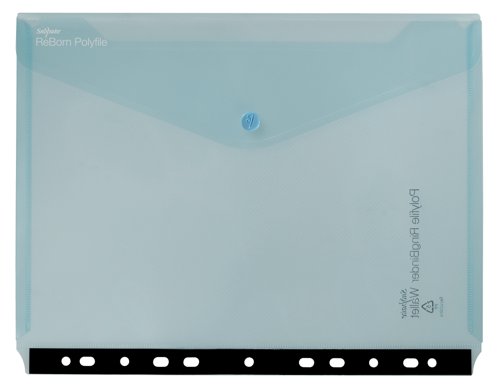 26186SN | ReBorn from 100% recycled, heavy-gauge and tough polypropylene, Snopake’s ReBorn Polyfile Ringbinder Wallets are the responsible and eco-friendly choice.