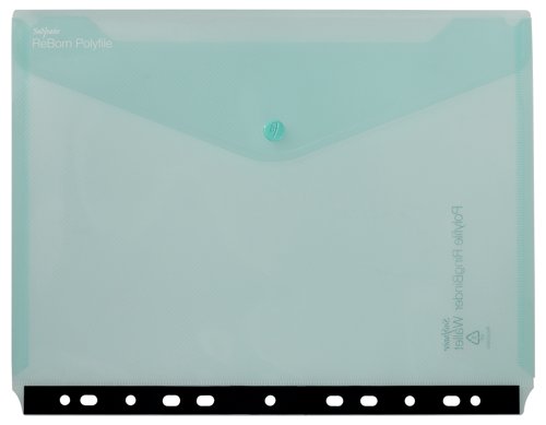 26186SN | ReBorn from 100% recycled, heavy-gauge and tough polypropylene, Snopake’s ReBorn Polyfile Ringbinder Wallets are the responsible and eco-friendly choice.