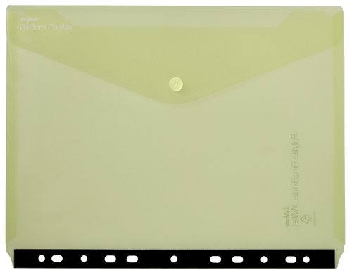 26186SN | ReBorn from 100% recycled, heavy-gauge and tough polypropylene, Snopake’s ReBorn Polyfile Ringbinder Wallets are the responsible and eco-friendly choice.