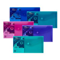 Snopake Polyfile Wallet File Polypropylene DL Electra Assorted Colours (Pack 5) - 10035