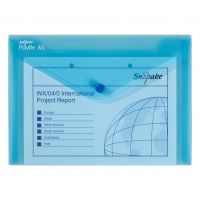 Snopake Polyfile A5 Blue- 5 Files