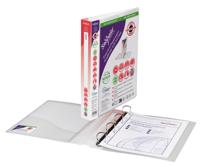 Snopake Executive Presentation Ring Binder Polypropylene 4 D-Ring A4 25mm Rings Clear (Pack 10) - 13386