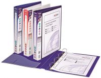 Snopake Executive Presentation RingBinder  4/25 'D' Ring A4 Electra Asstd- 10 Binders