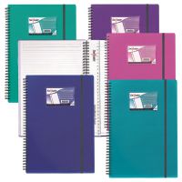 Snopake FSC NoteGuard 75 Sheets/ 150 Pages A4 Notebook- 5 Books