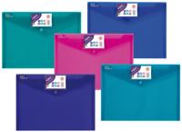 Snopake Polyfile ID Wallet File Polypropylene A4 Electra Assorted Colours (Pack 5) - 14734