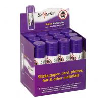 Snopake GRS Super Sticky Gluestick 21g Display- 12 Sticks