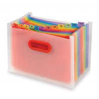 Snopake Rainbow 13 part Desk Expander A4- 1 Organiser