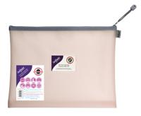 Snopake EVA Pastel Mesh HC Foolscap Zippa Bag - Pink- 3 Bags 