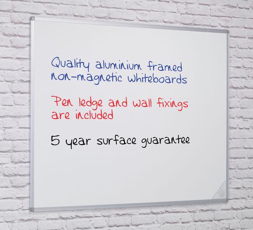 Non-Magnetic Double-Sided Wall Mounted Writing Board - 900(w) x 600mm(h)