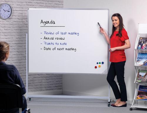 Magnetic Mobile Writing Board - Landscape - 1200(w) x 900mm(h)