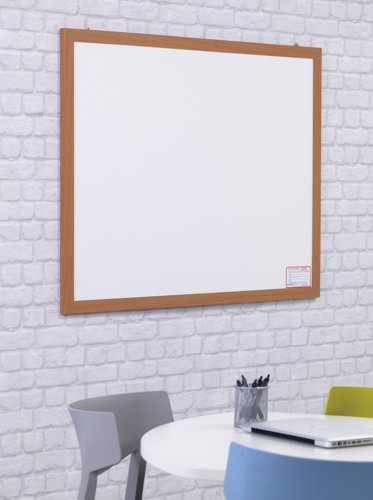 Eco-Friendly Non-Magnetic Wall Mounted Wooden Frame Writing Board - 900(w) x 600mm(h)
