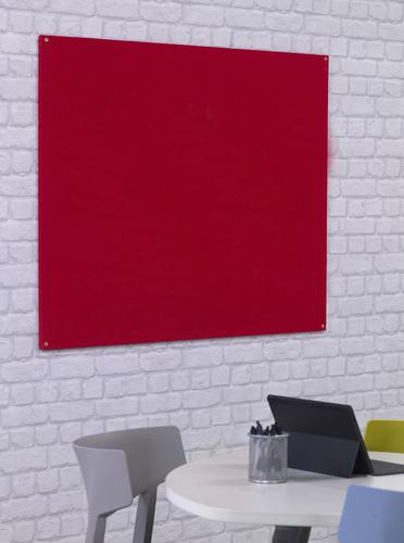 Unframed Noticeboard - Red - 900(w) x 600mm(h)