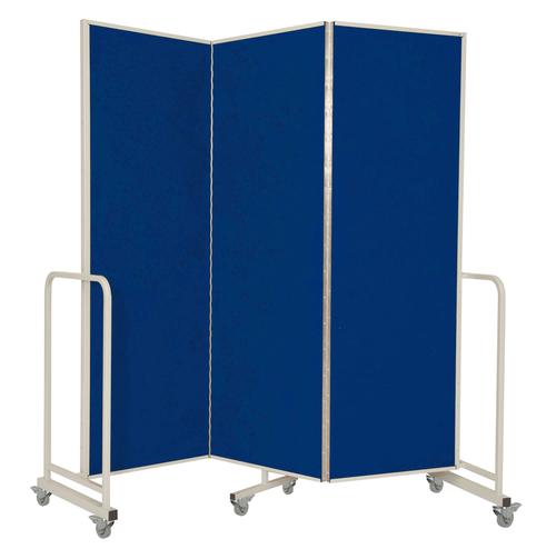 Mobile Insta-Wall 3 Panel - Blue - 1800(w) x 1940mm(h)