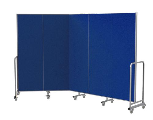 Mobile Insta-Wall 5 Panel - Blue - 1800(w) x 1940mm(h)
