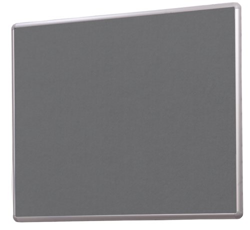 SmartShield FlameShield Aluminium Framed Noticeboard - Aluminium Frame - Grey - 900(w) x 600mm(h)