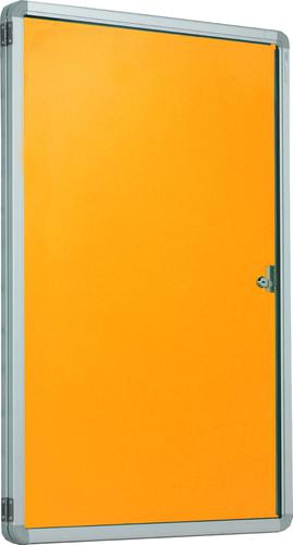 Accents FlameShield Side Hinged Tamperproof Noticeboard - Gold - 600(w)x 900mm(h)