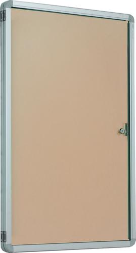 Accents FlameShield Side Hinged Tamperproof Noticeboard - Natural - 600(w)x 900mm(h)