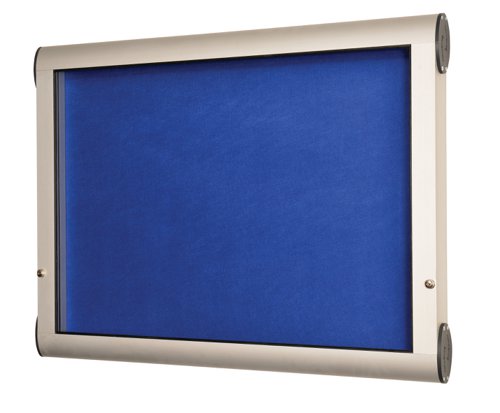 Premium FlameShield Internal Showcase - Aluminium Frame - Blue Felt (8xA4)