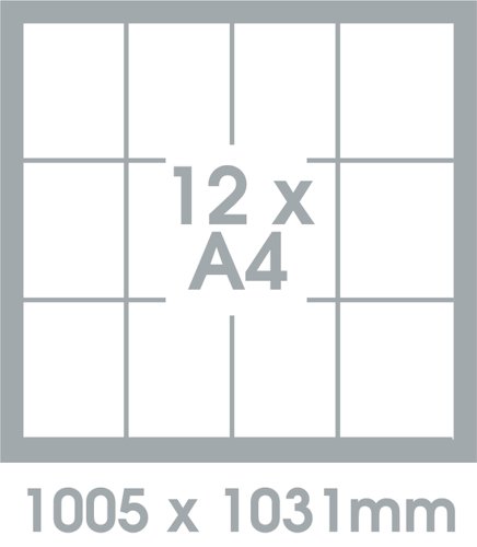 Premium FlameShield Internal Showcase - Aluminium Frame - Blue Felt (12xA4)