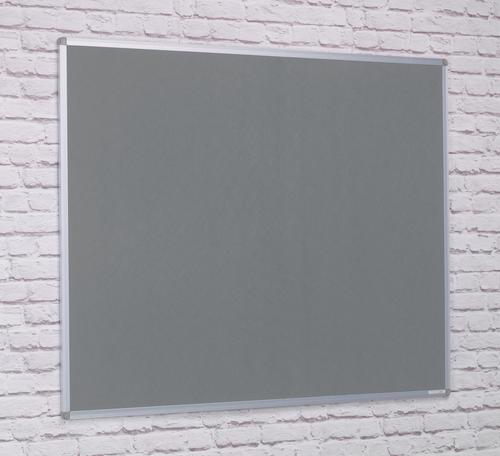 Aluminium Framed Noticeboard - Grey - 900(w) x 600mm(h)