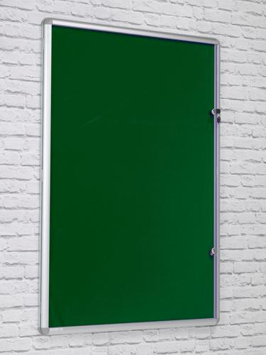 Side Hinged Tamperproof Noticeboard - Green - 900(w) x 1200mmm(h)