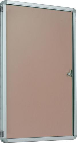 Accents Side Hinged Tamperproof Noticeboard - Natural - 1200(w) x 1200mm(h)