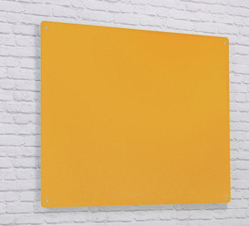 Wall Mounted Magnetic Glass Writing Board - Gold - 1200(w) x 1200mm(h)