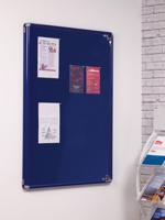 SmartShield Tamperproof Noticeboard - Blue Frame - Blue - 900(w) x 1200mm(h)