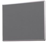 SmartShield FlameShield Aluminium Framed Noticeboard - Aluminium Frame - Grey - 1200(w) x 1200mm(h)