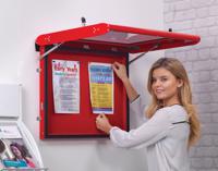 Premium FlameShield Internal Showcase - Red Frame - Red Felt (9xA4)