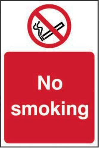 No Smoking’ Sign; Self-Adhesive Vinyl (200mm x 300mm)