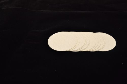 Photoluminescent Anti-Slip Floor Marking - Dot Shape with a strong adhesive backing and a tough anti-slip laminated face. 75mm diameter.