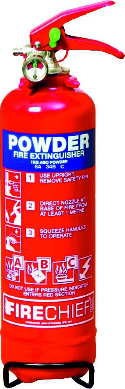 2kg ABC Powder (13A 89B) Fire Extinguisher with corrosion resistant finish and squeeze grip operation. Comes with a 5 year guarantee. 