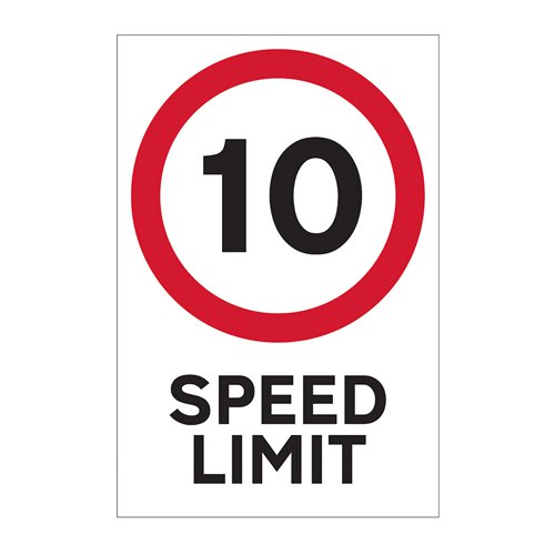 10mph speed limit - FMX (400 x 600mm)