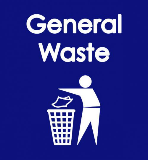 General Waste Recycling Sack designed to fit most racking systems. Manufactured from durable waterproof polyester, with three strong handles.
